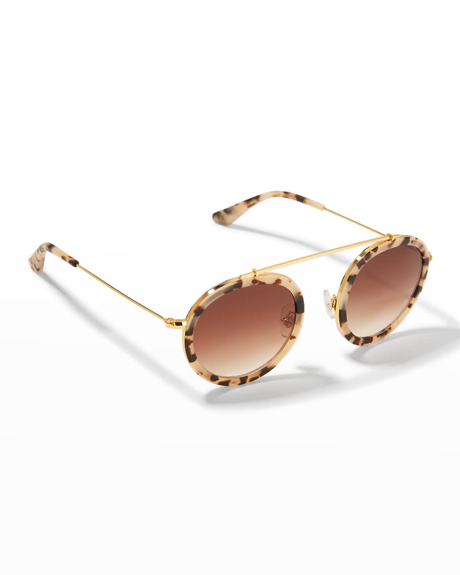 KREWE Conti Gradient Aviator Sunglasses Neiman Marcus