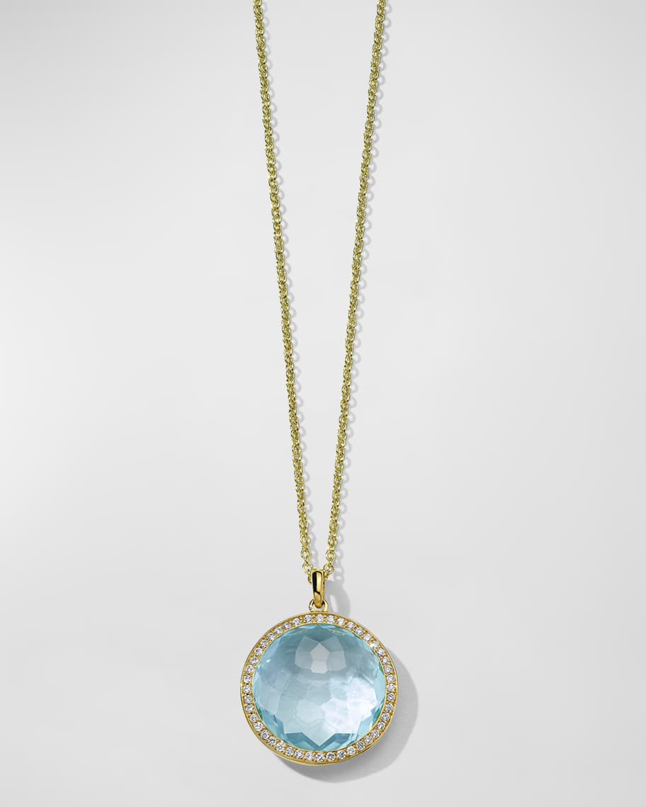 Ippolita Medium Pendant Necklace in 18K Gold with Diamonds | Neiman Marcus