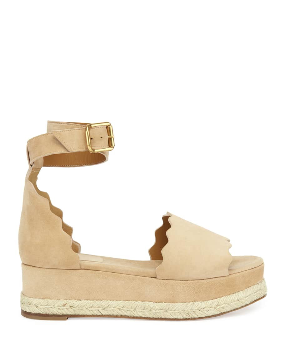 Chloe scalloped wedge sales