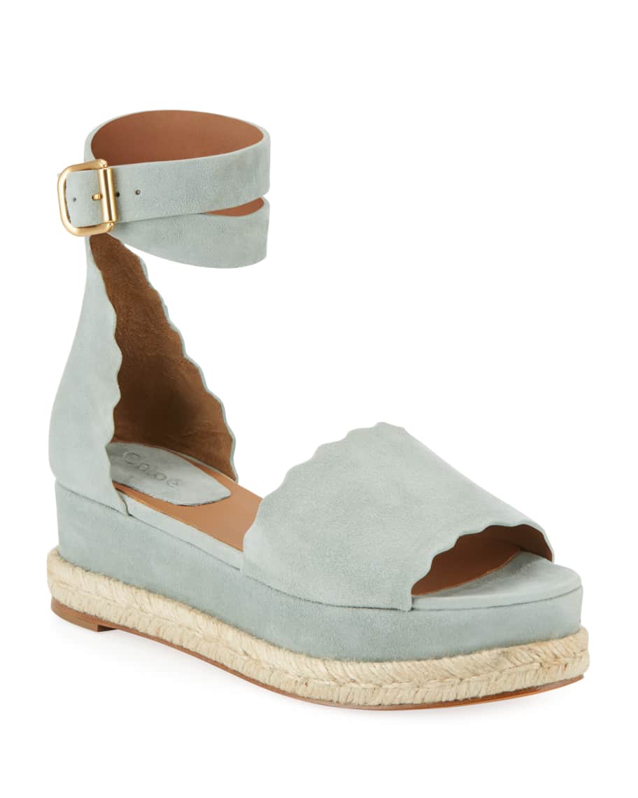 Chloe scalloped platform espadrille sandal discount