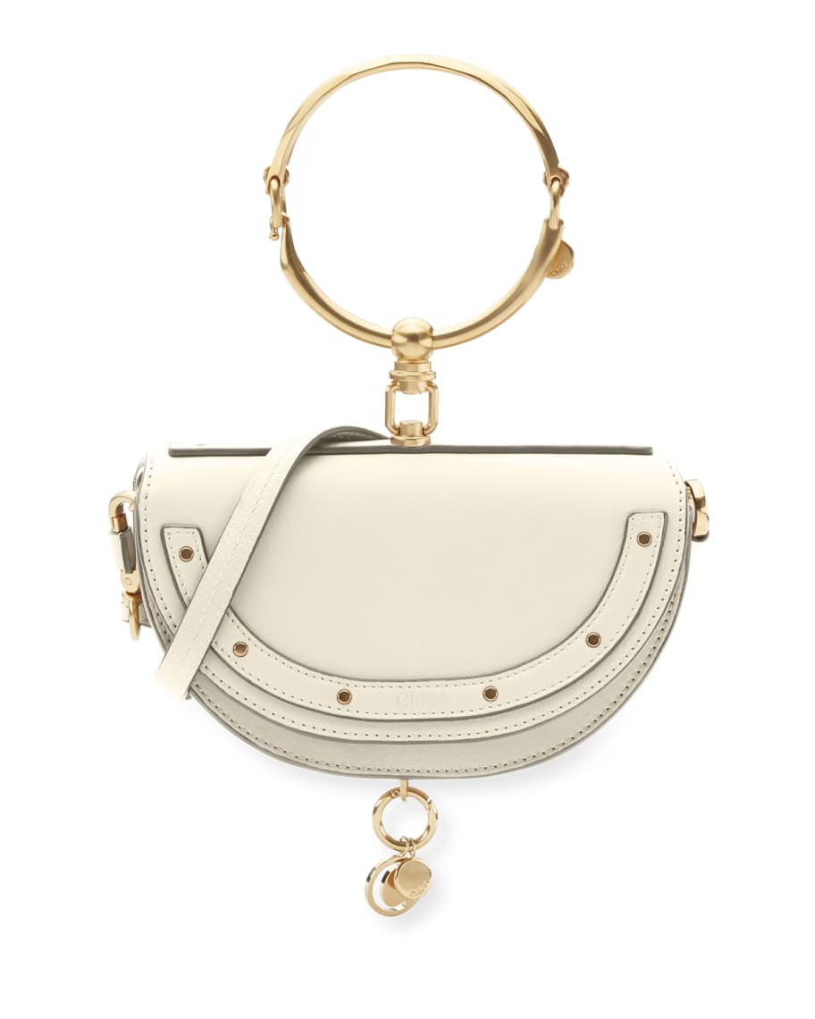 Chloé Nile Small Bracelet Minaudiere Bag In Medium Red