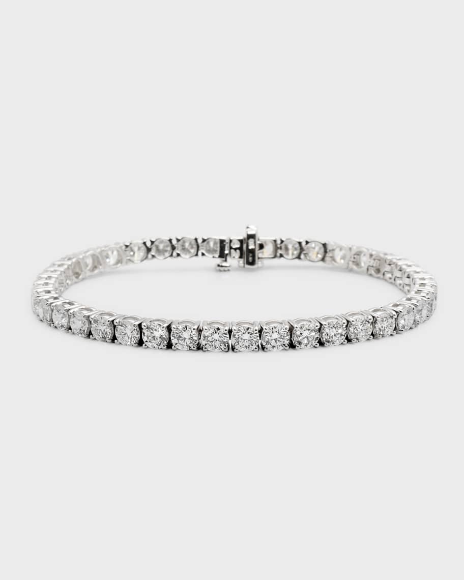 Neiman Marcus Diamonds 18k White Gold Diamond Tennis Bracelet | Neiman ...