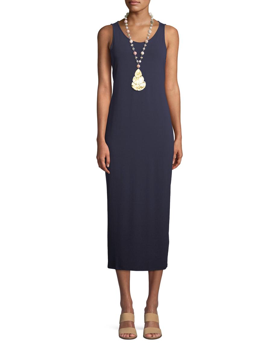 eileen fisher scoop neck jersey midi dress Scoop-Neck photography backdrops