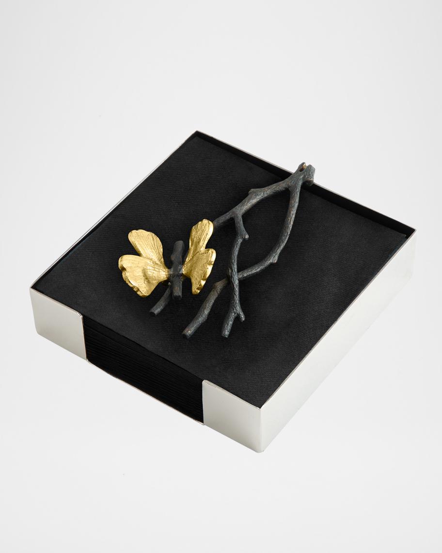 Michael Aram Butterfly Ginkgo Cocktail Napkin Holder | Neiman Marcus
