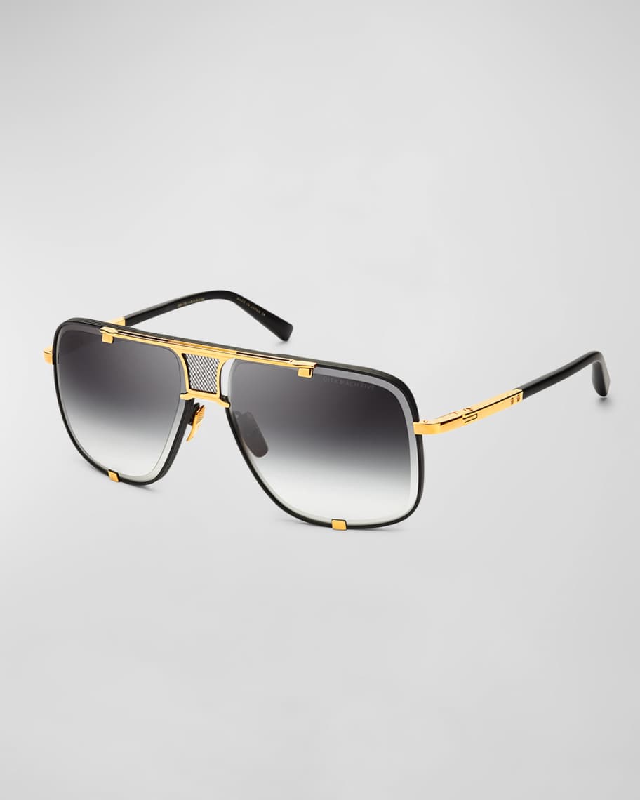 Dita Men s Mach Five Metal Aviator Sunglasses Neiman Marcus