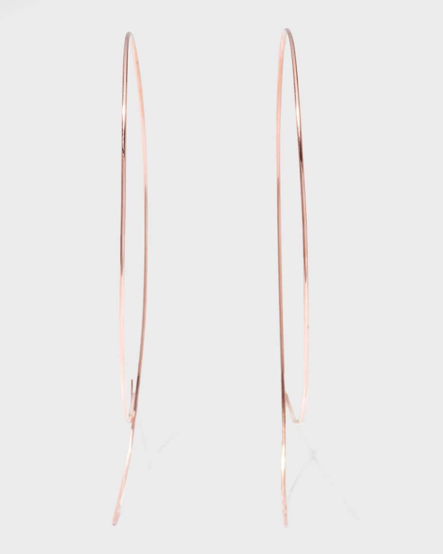 Upside down hoop earrings clearance
