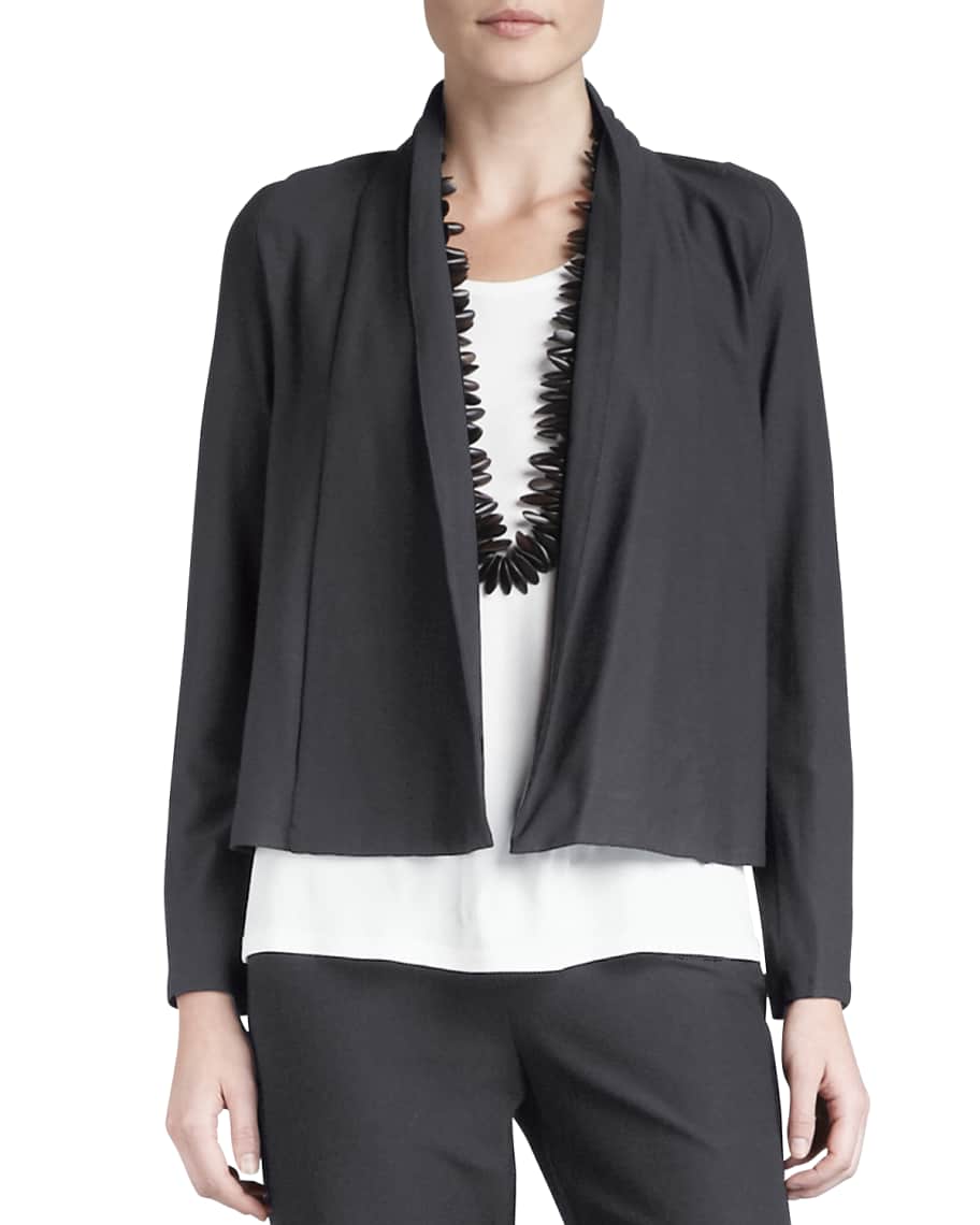 Eileen fisher washable stretch crepe jacket hotsell