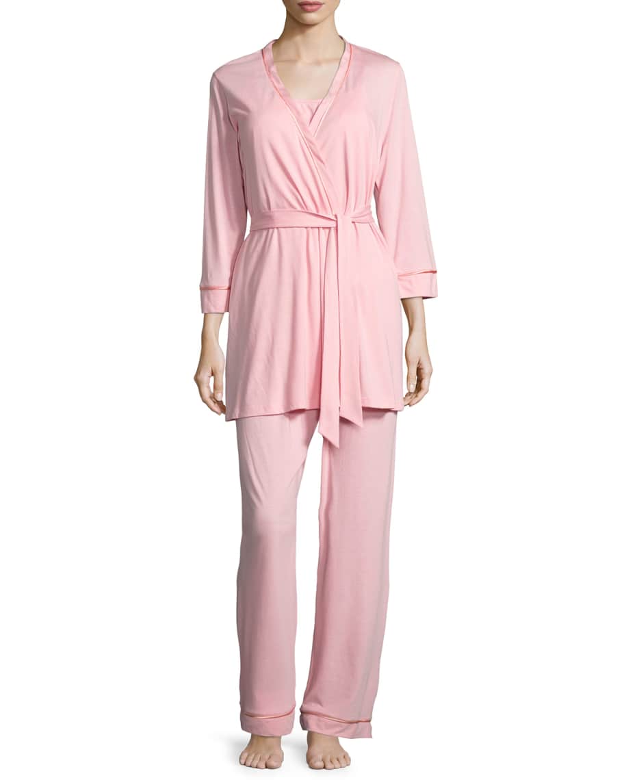 Cosabella, Bella 3 Piece Pajama Set With Robe