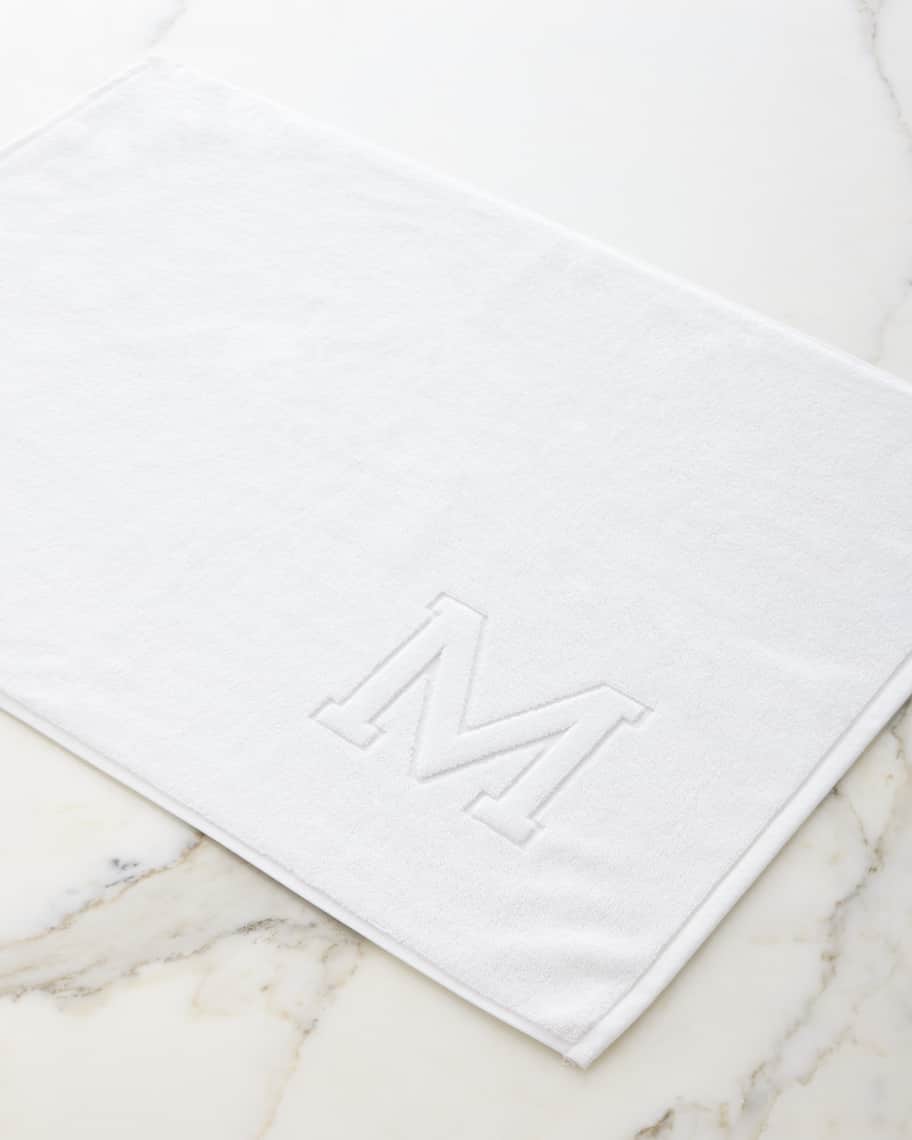 Monogrammed bath mats clearance