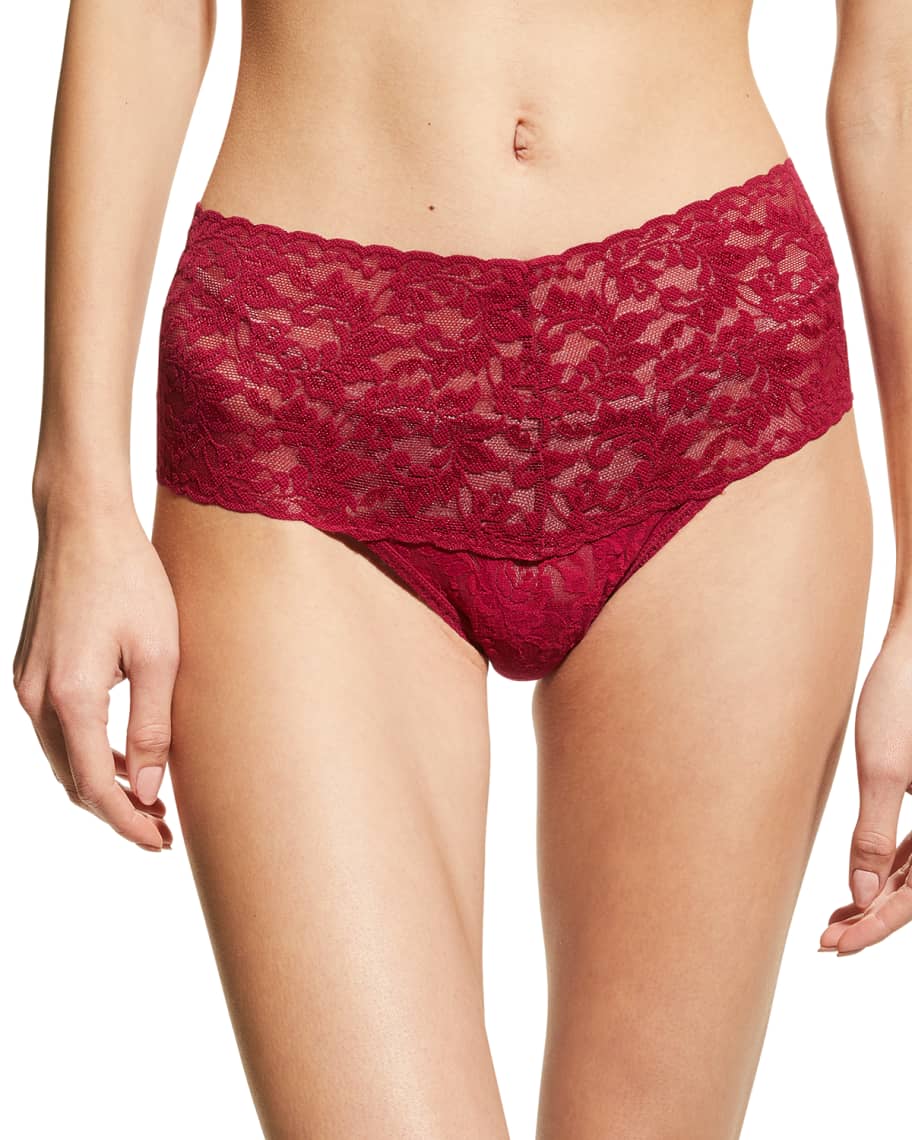 HANKY PANKY RETRO SIGNATURE LACE THONG,PROD199560005