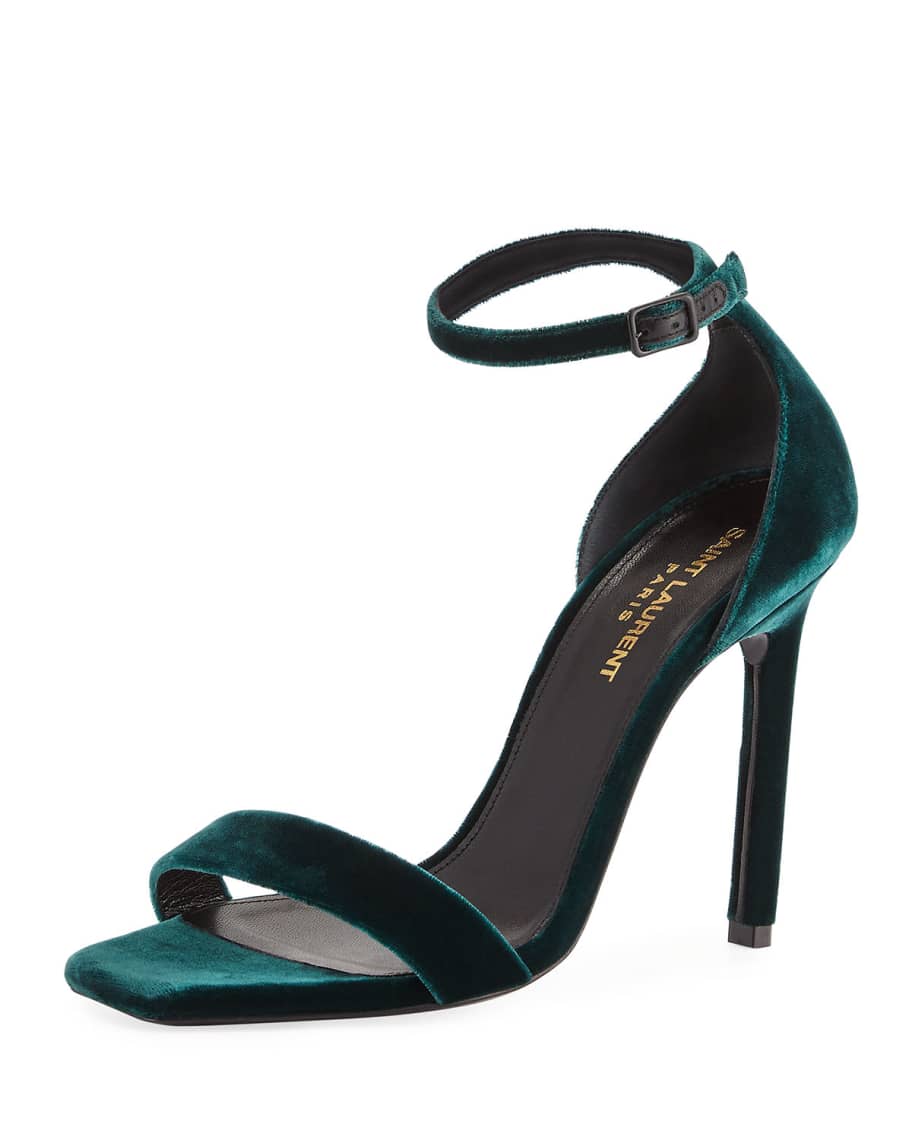 Saint Laurent Lee Slingback Pumps in Patent Leather - Amber - Women - 7