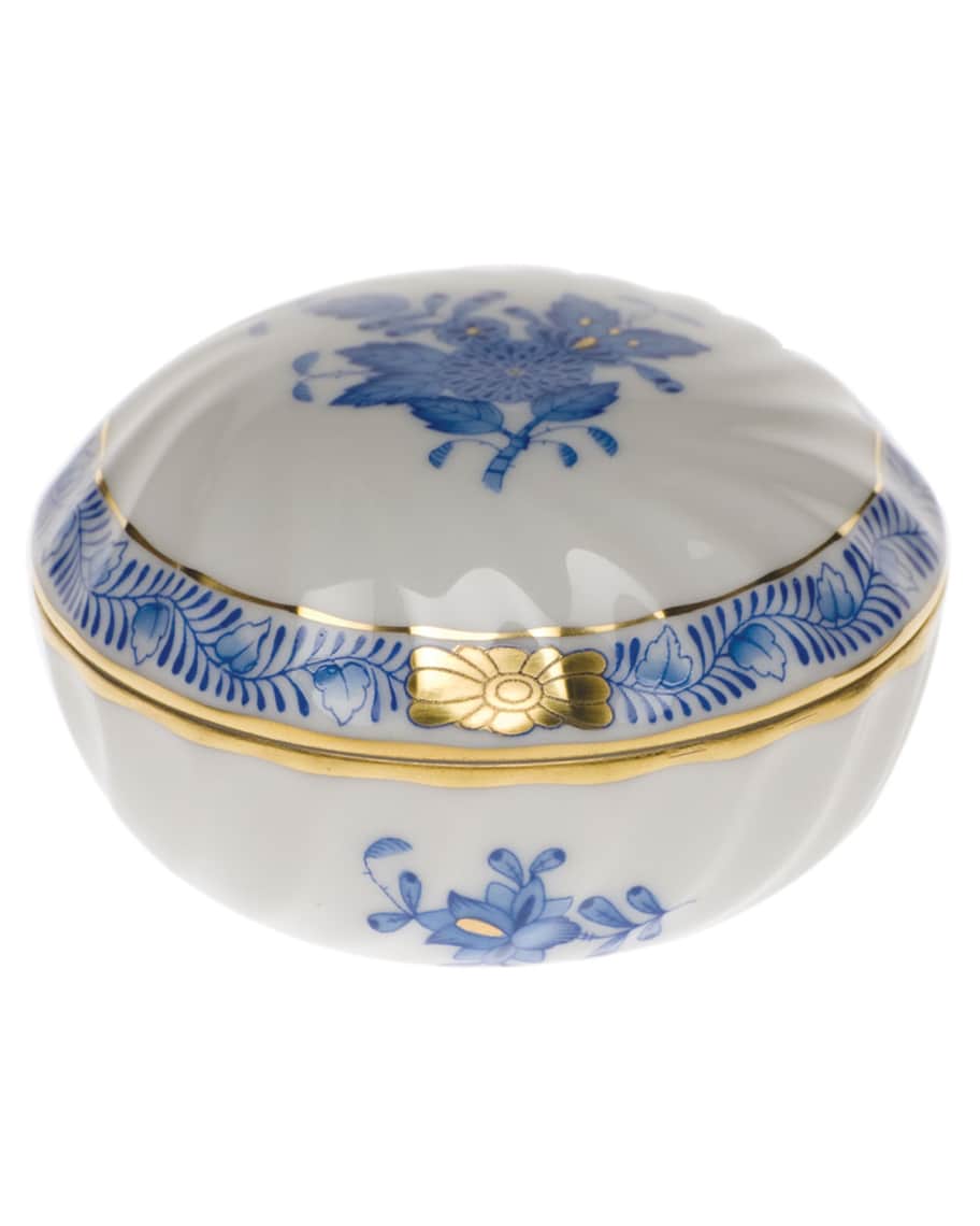 Herend Chinese Bouquet Blue Ring Box | Neiman Marcus