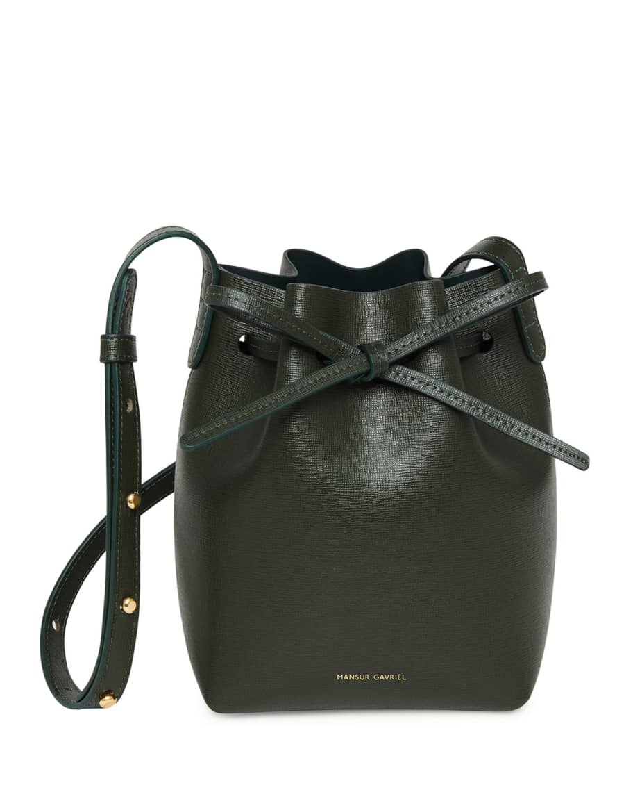 Mansur Gavriel Mini Mini Saffiano Leather Bucket Bag | Neiman Marcus