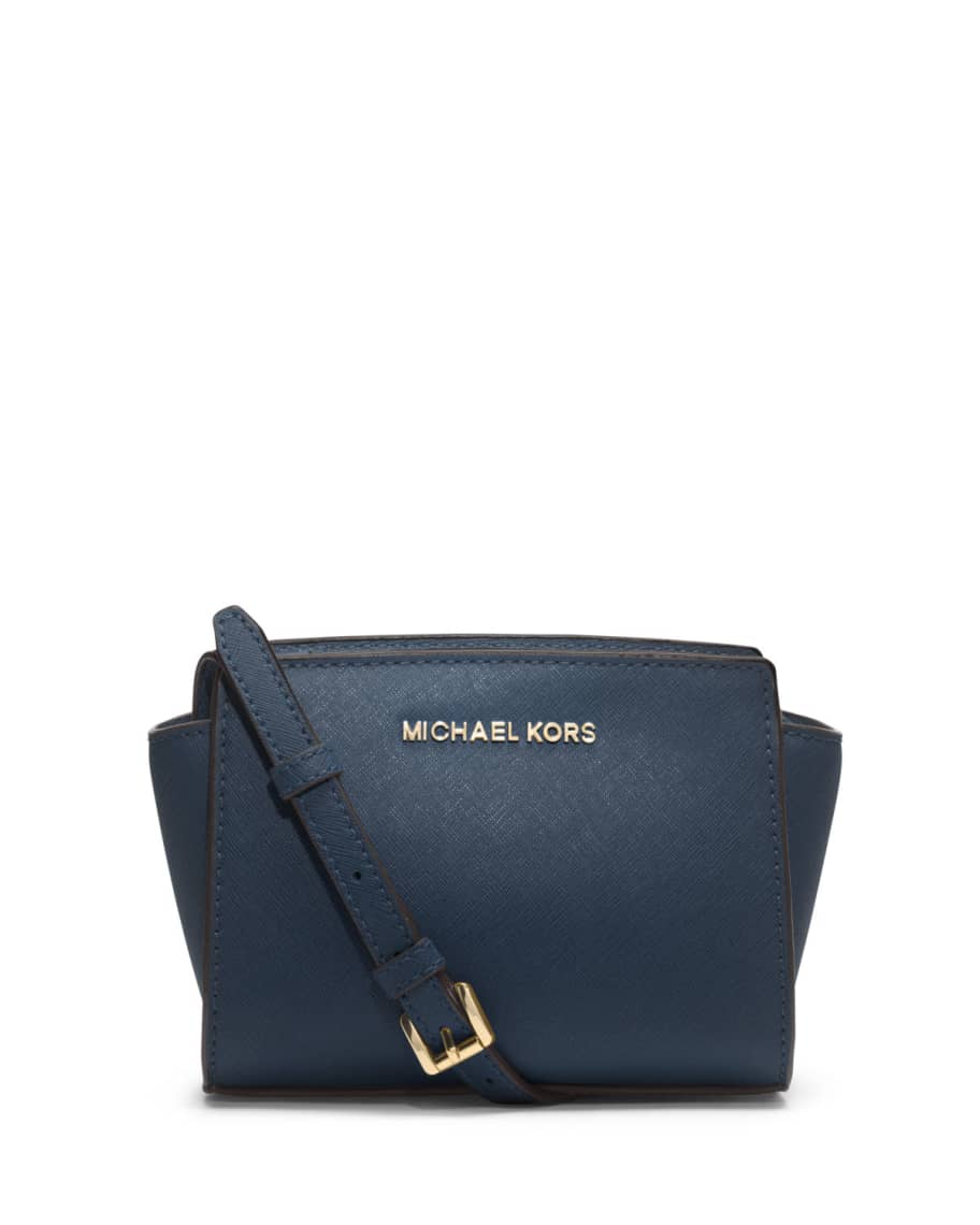 Michael Kors Greenwich Small Saffiano Leather Crossbody Bag In Nude And  Neutrals