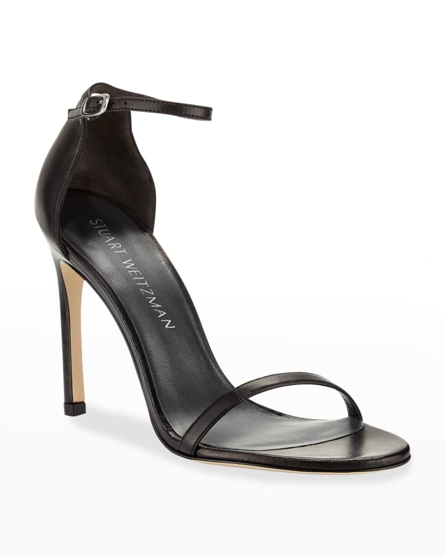 Stuart Weitzman Nudistsong 90mm Minimalist Leather Sandals