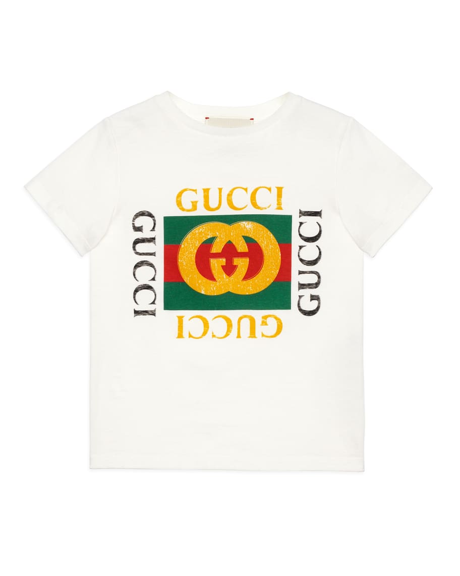 Gucci Gucci Logo T-Shirt, Size 4-12 | Neiman Marcus