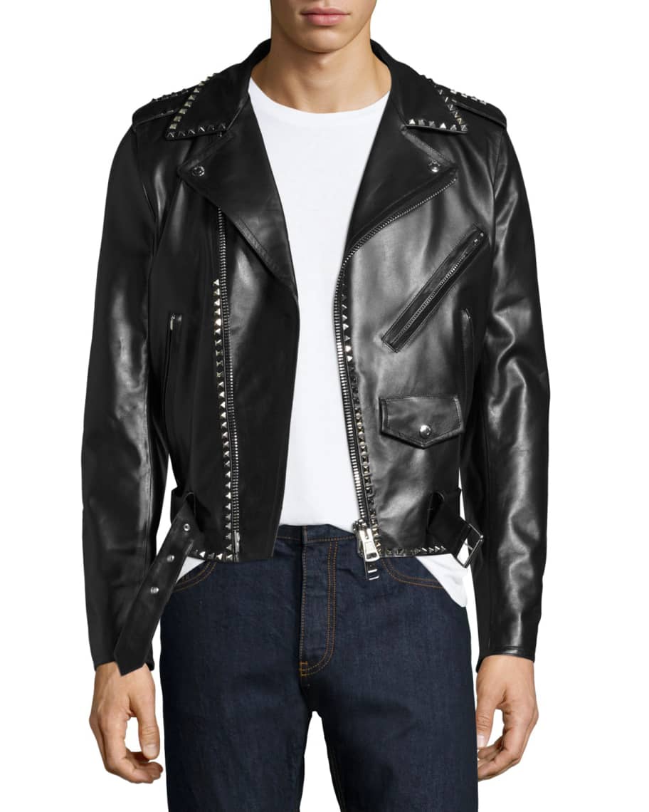 Valentino studded jacket clearance