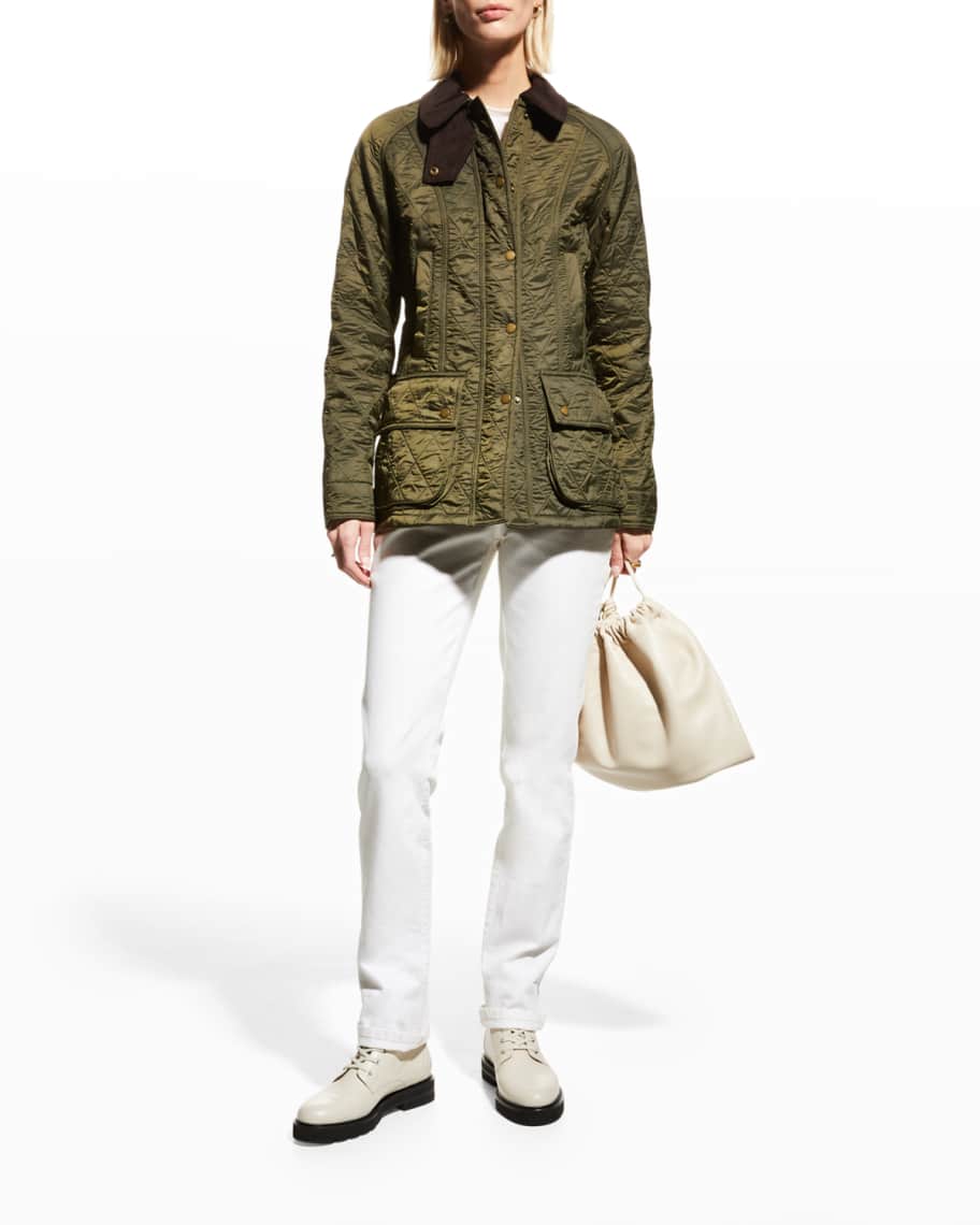Barbour Beadnell Jacket in Diamond Polarquilt Neiman Marcus