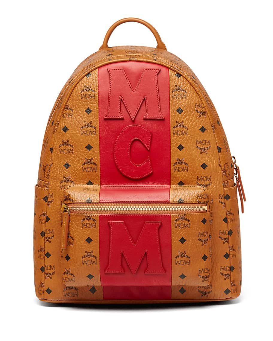 Mcm backpack red stripe on sale