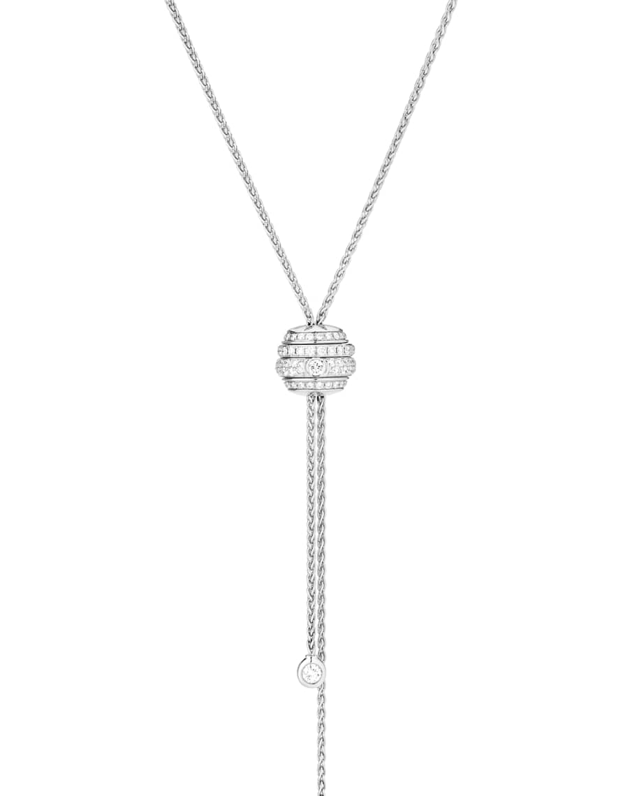 PIAGET Possession 18K White Gold Lariat Necklace with Diamonds | Neiman ...