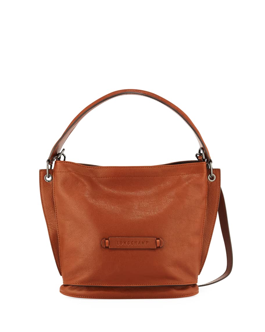 Longchamp 3D Leather Crossbody Hobo Bag Neiman Marcus