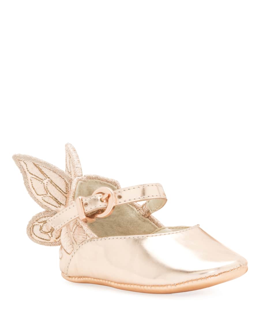 Sophia Webster Chiara Butterfly-Wing Flat, Pink, Baby Sizes 0-12 Months ...
