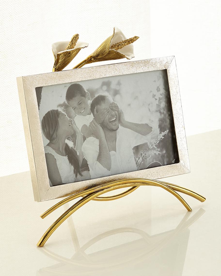 Michael Aram Calla Lily Easel Picture Frame, 4