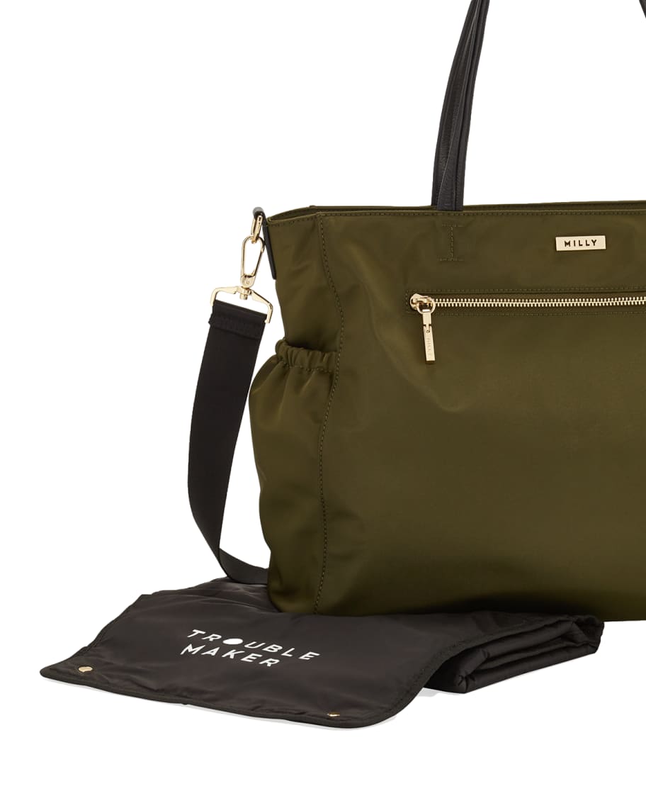 Milly Minis Solid Stitch Diaper Bag Neiman Marcus