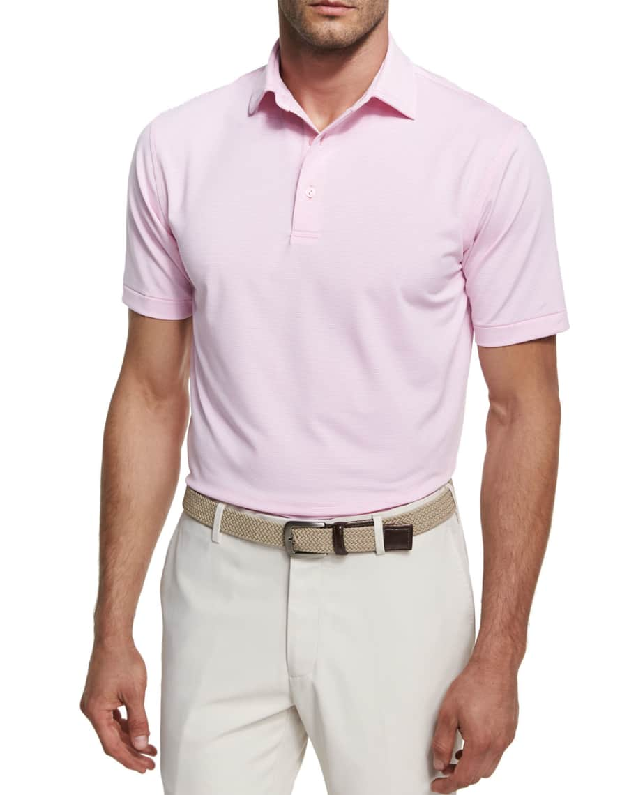 Peter Millar Men's Crown Sport Jubilee Performance Polo Shirt - Rainfall - Size Medium