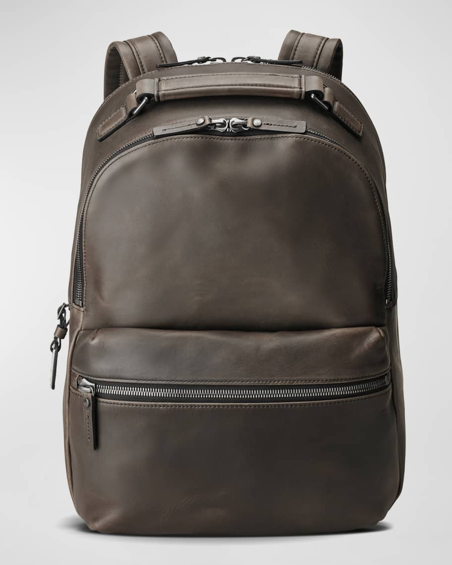 Image 1 of 4: Men's Runwell Leather Backpack