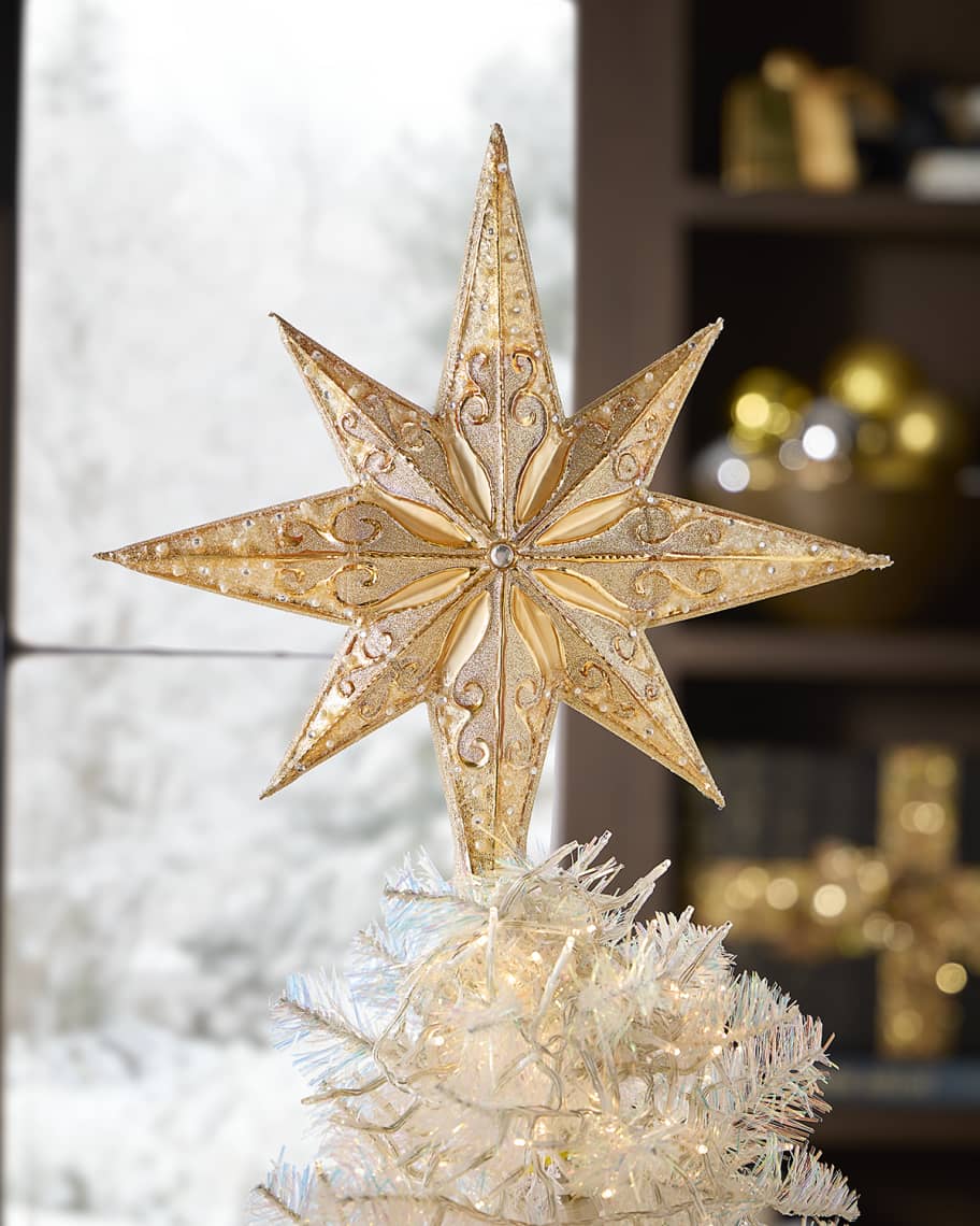 Christopher Radko Champagne Stellar Christmas Tree Topper Neiman Marcus