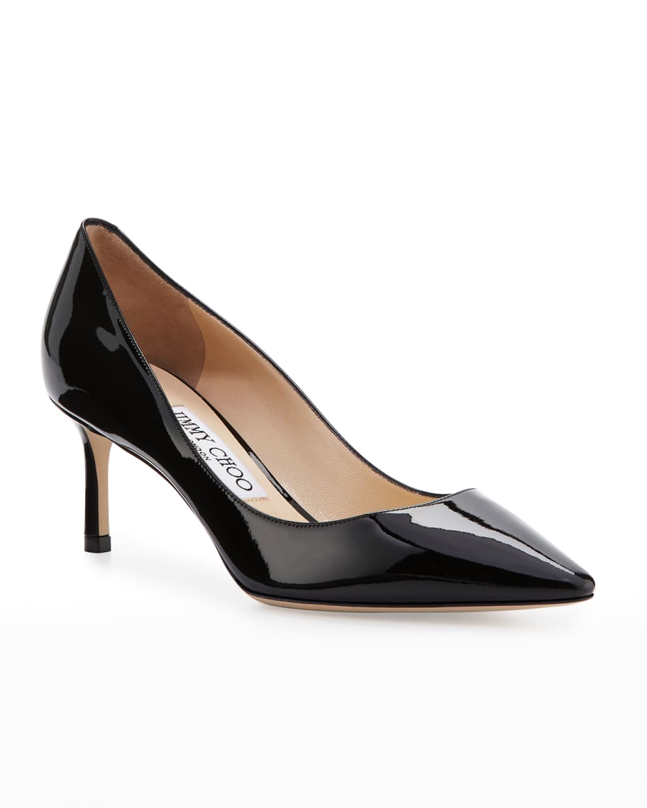 Jimmy Choo Romy 60mm Patent Pointed-Toe Pumps | Neiman Marcus