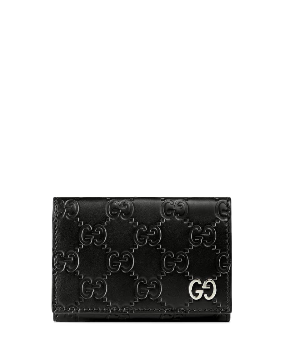 Gucci Gucci Signature Leather Card Case | Neiman Marcus