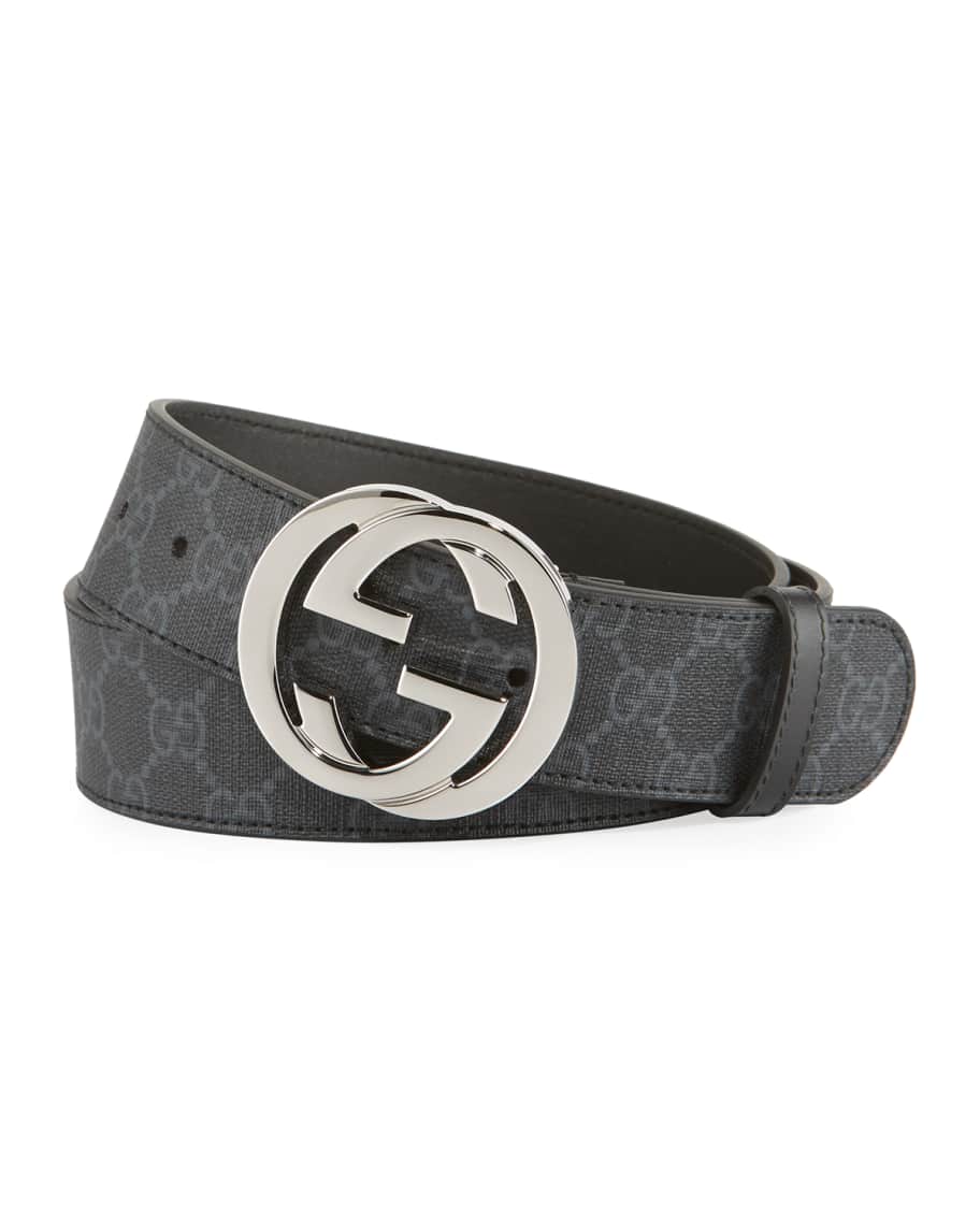 Gucci GG Supreme Belt with G buckle | Neiman Marcus