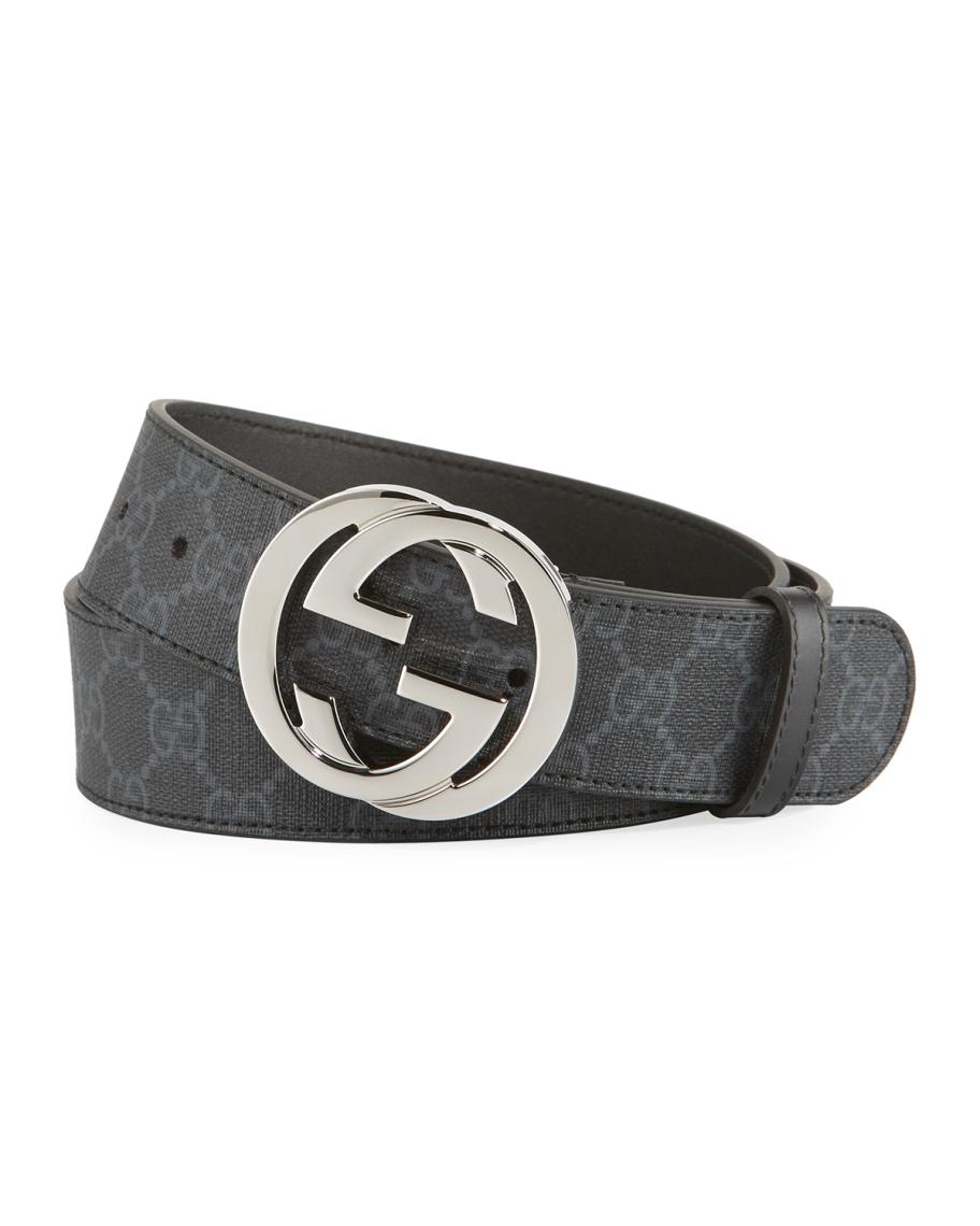 Gucci GG Supreme Belt with G buckle | Neiman Marcus display picture 3