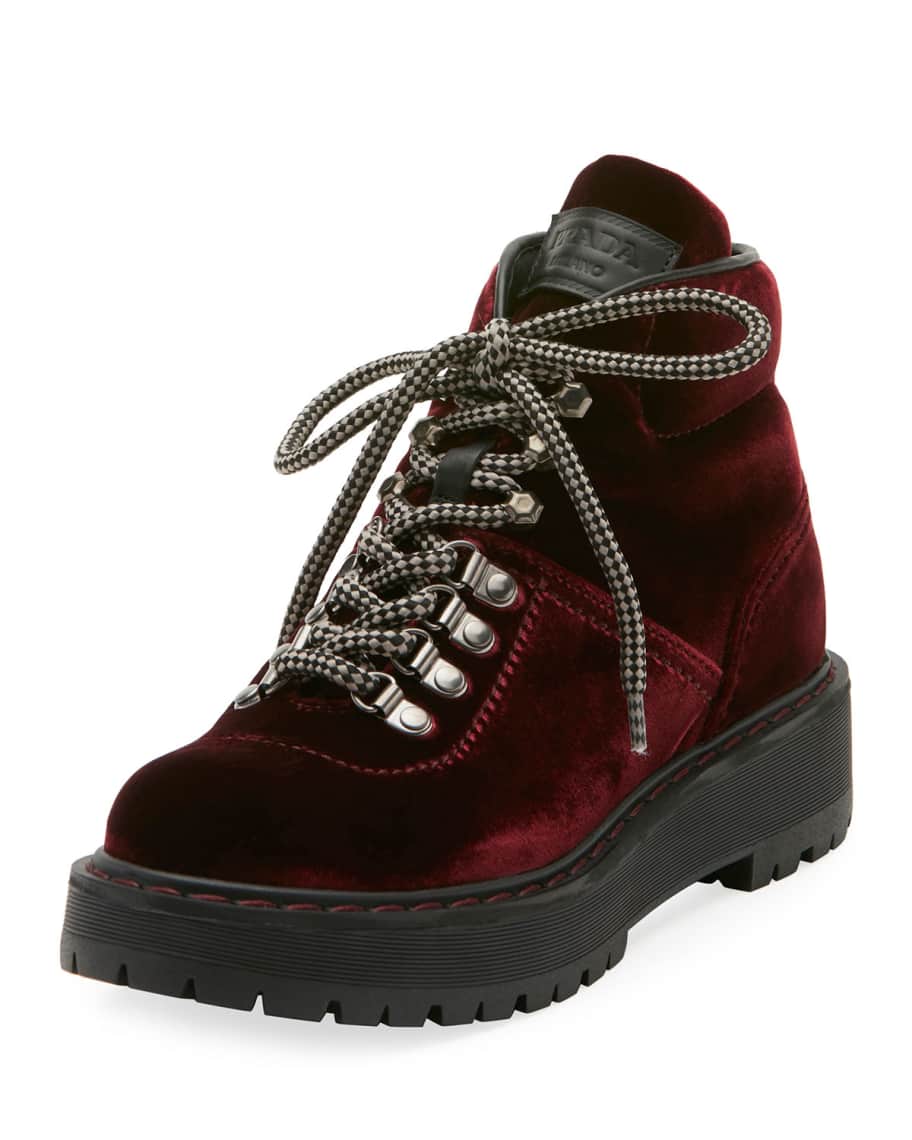 Velvet hotsell combat boots