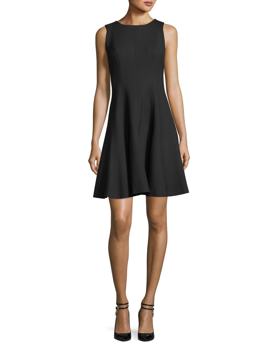 Carolina Herrera Sleeveless Fit & Flare Dress | Neiman Marcus