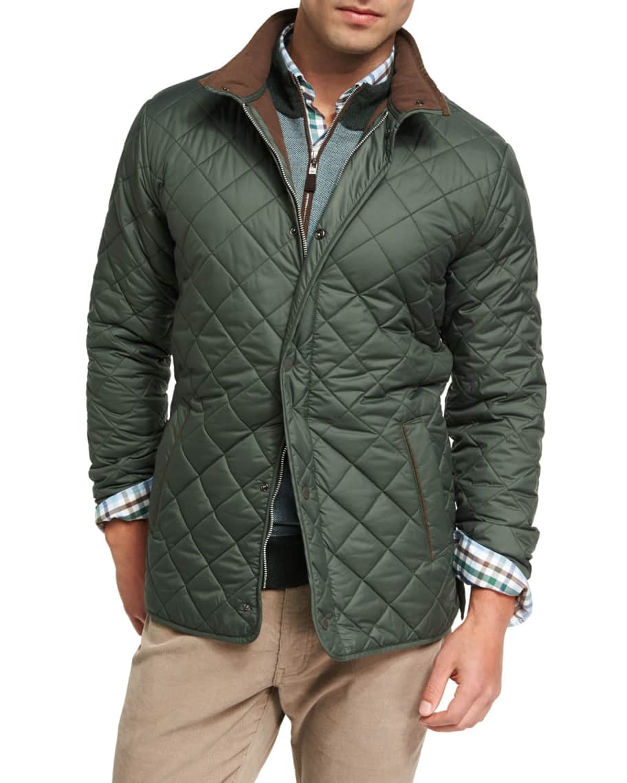 Peter Millar Suffolk Quilted Car Coat Neiman Marcus