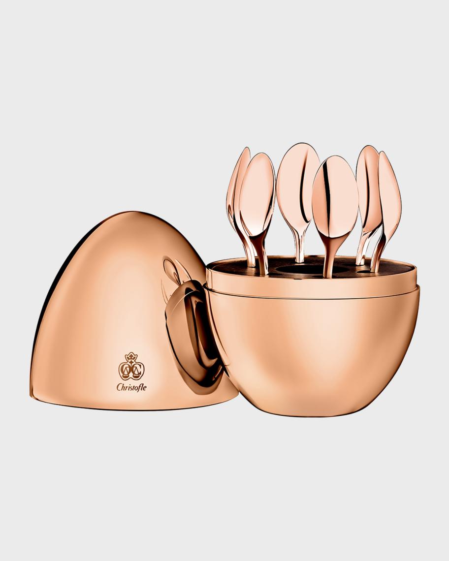 Christofle Mini Mood Rose Gold Espresso Spoons, Set of 6 | Neiman