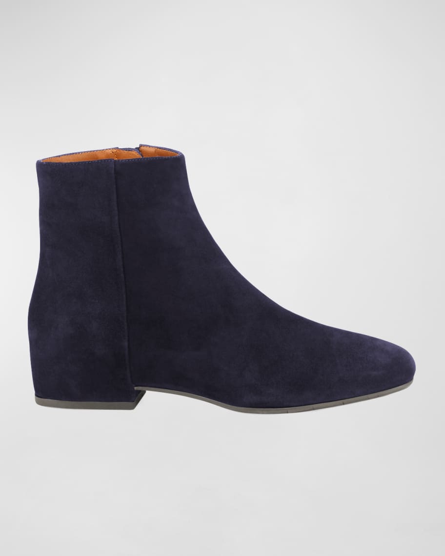 Aquatalia Ulyssa Waterproof Suede Ankle Boots with Hidden Wedge Neiman Marcus