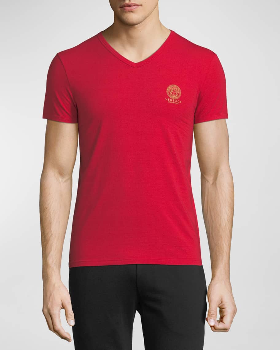 Versace Jersey V-Neck T-Shirt | Neiman Marcus