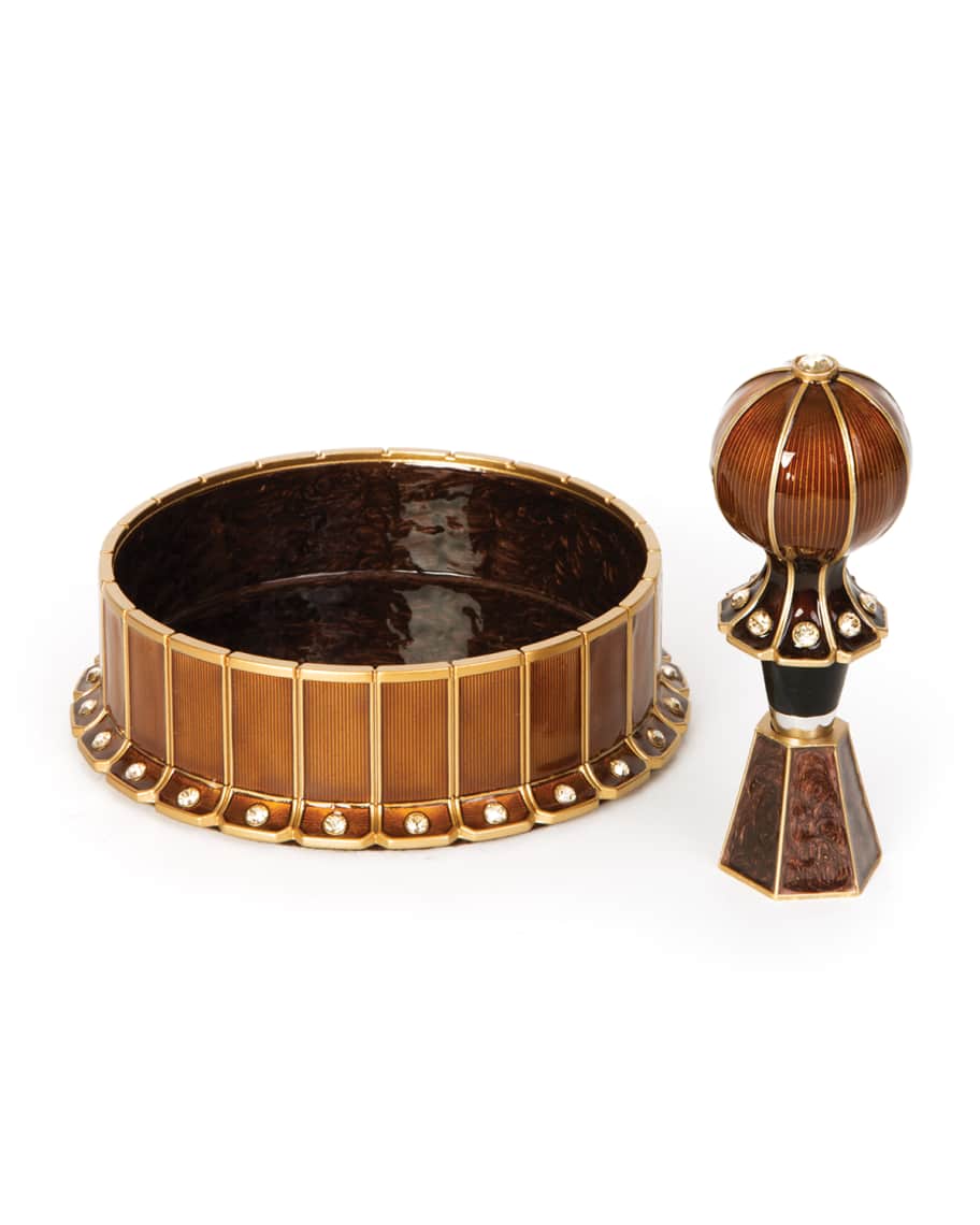 Jay Strongwater Wine Coaster & Stopper Neiman Marcus