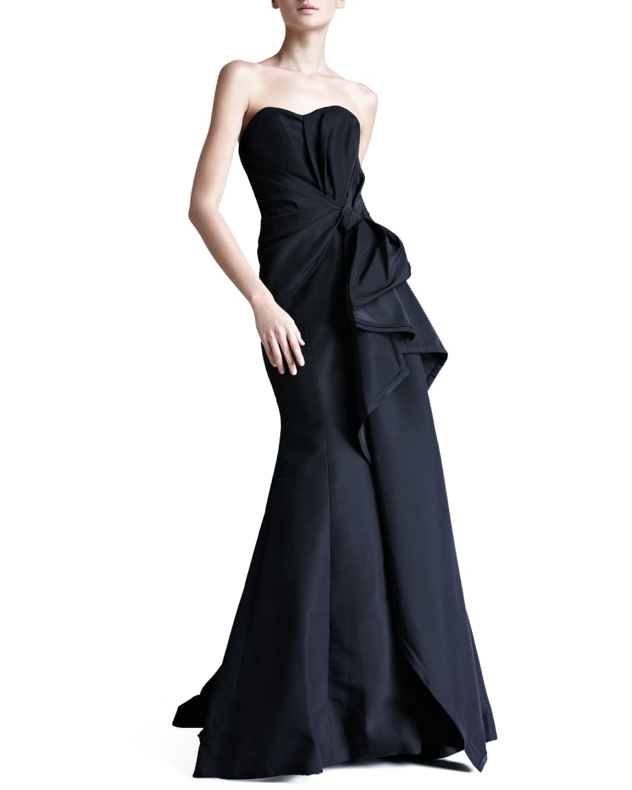 Carolina Herrera Faille Strapless Gown | Neiman Marcus