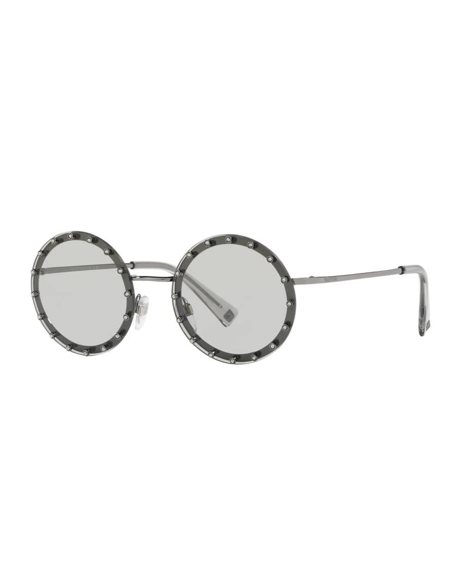 Valentino studded round sunglasses online