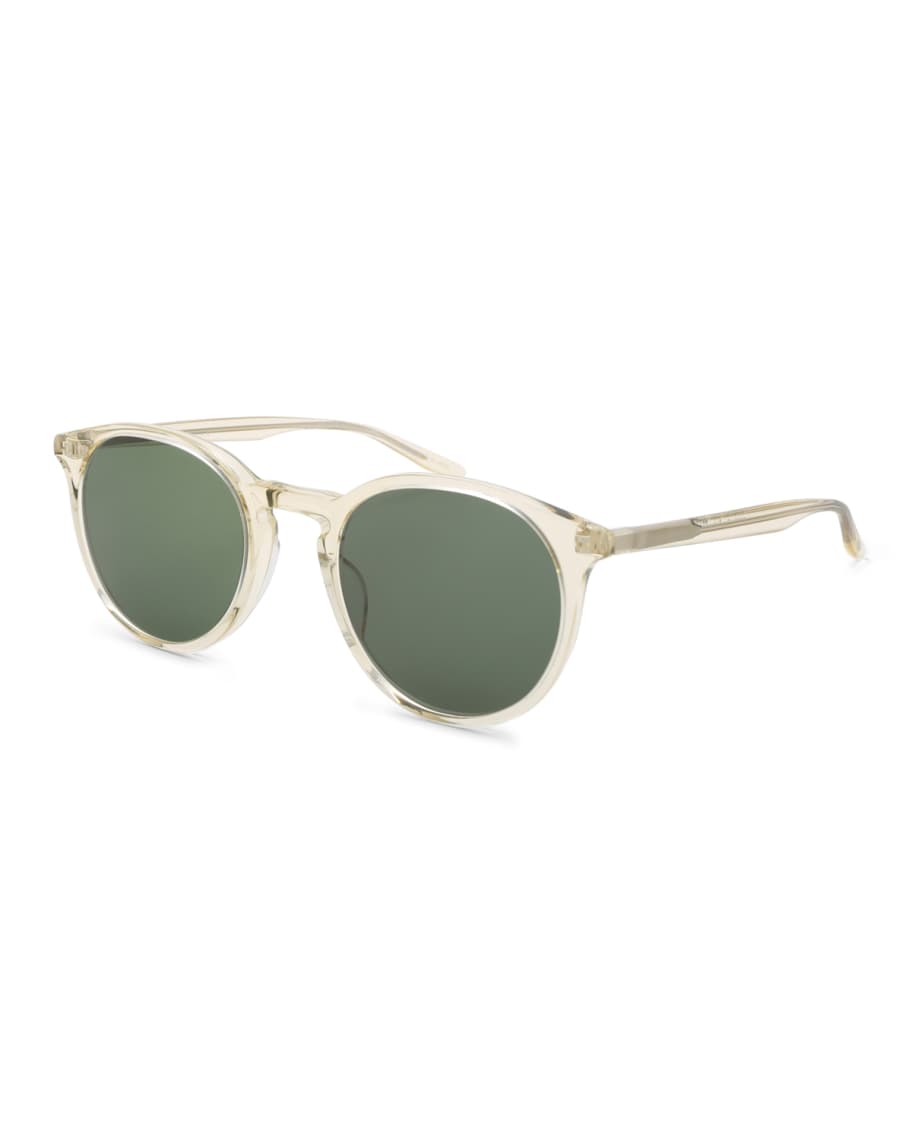 Barton Perreira Men's Princeton Round Sunglasses | Neiman Marcus