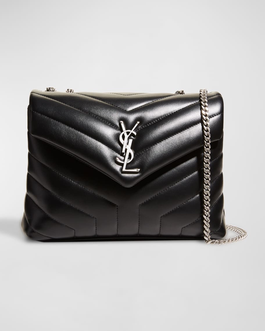 Saint Laurent Loulou Small Matelasse Calfskin Flap Bag | Neiman Marcus