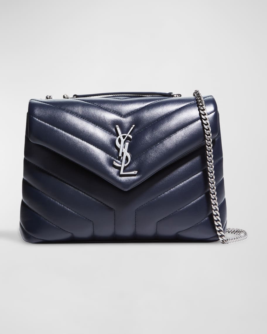 Saint Laurent Loulou Small Matelasse Calfskin Flap Bag | Neiman Marcus