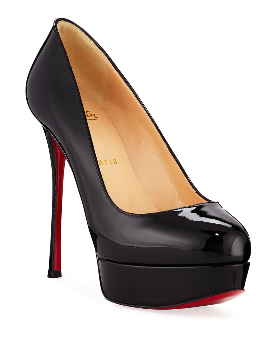 Christian Louboutin Dirditta Patent Platform Red Sole Pump | Neiman Marcus