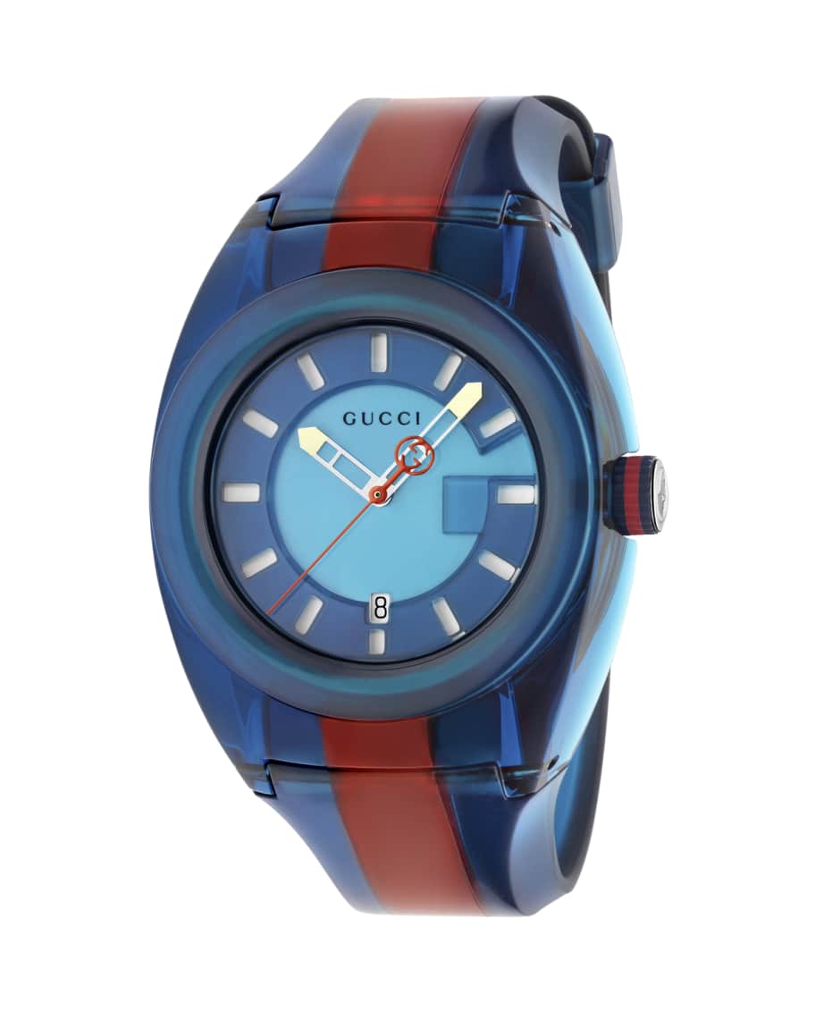 Red rubber gucci watch sale