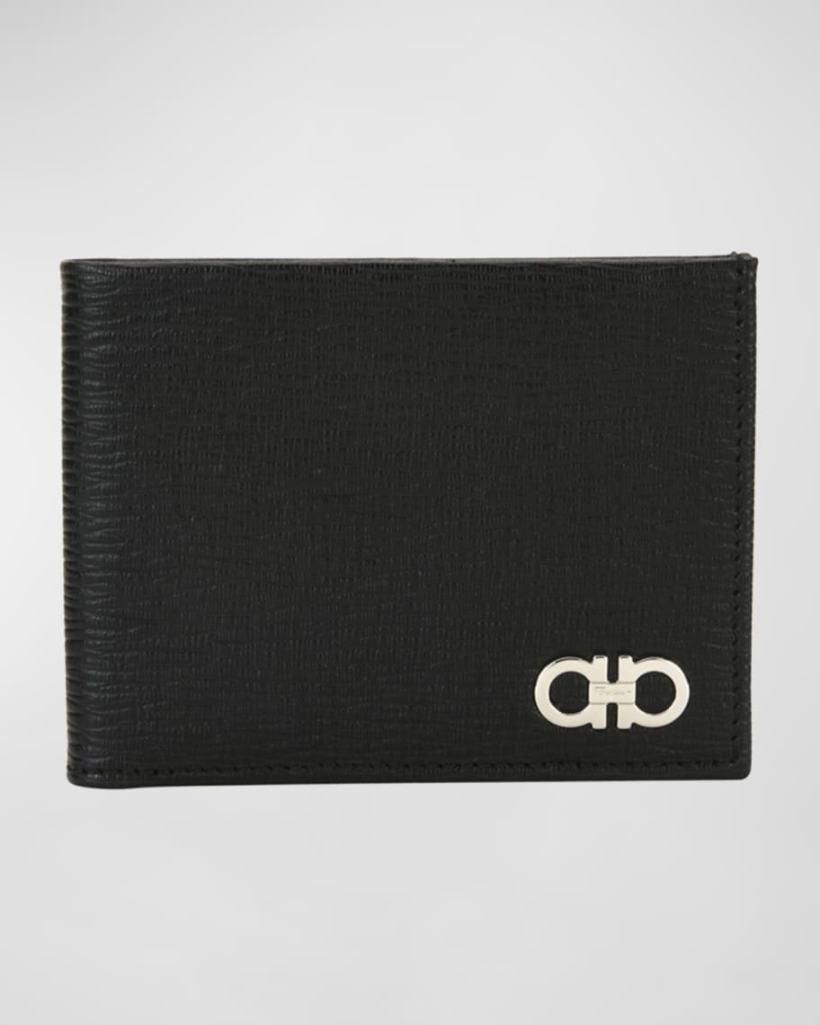 Ferragamo Men's Revival Gancini Bi-Fold Leather Wallet